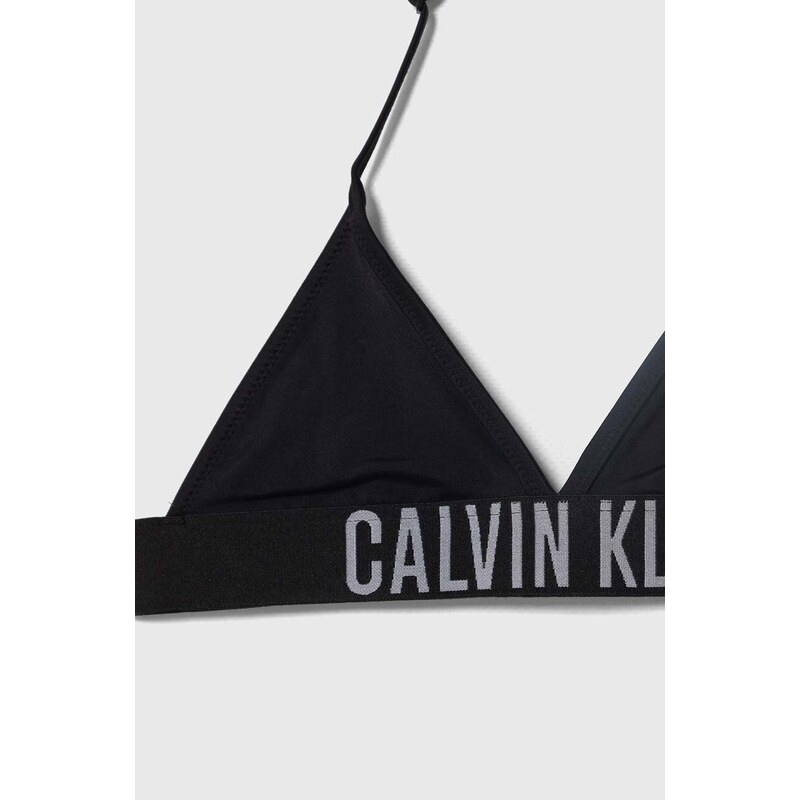 Детски бански от две части Calvin Klein Jeans в черно