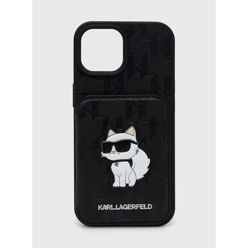 Кейс за телефон Karl Lagerfeld iPhone 15 / 14 / 13 6.1" в черно