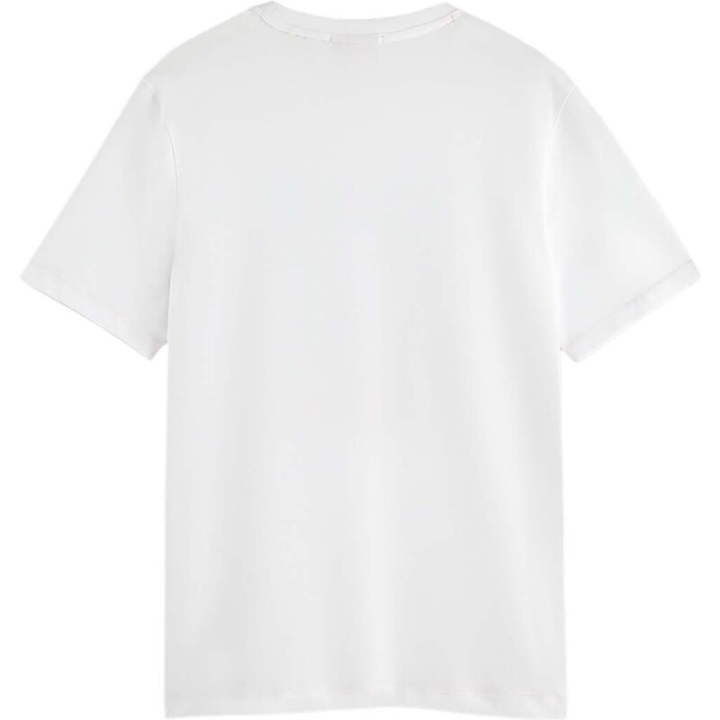 SCOTCH & SODA T-Shirt Front Artwork 175632 SC0006 white
