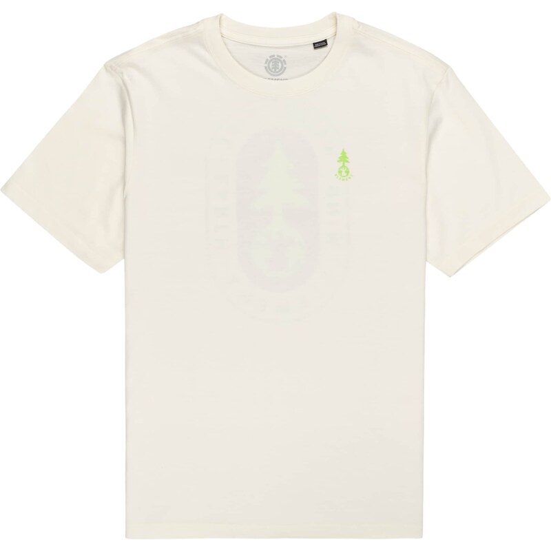 ELEMENT Тениска 'A TREE GROWS' кремаво / светлозелено / орхидея / черно