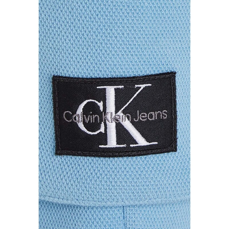 Детски къси панталони Calvin Klein Jeans в синьо