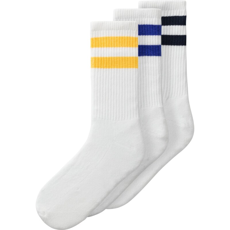 NAME IT Къси чорапи 'BRYAN' морскосиньо / жълто / черно / бяло