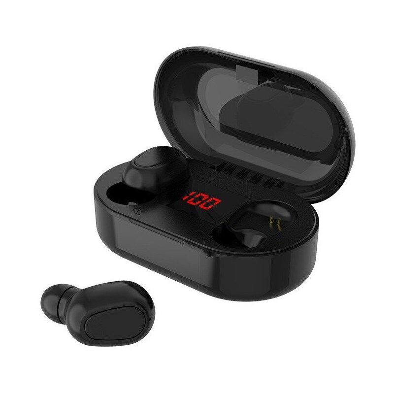 Безжични слушалки Smart Wear R40 TWS, Водоустойчиви, Hands-free HD Stereo Calls, Черни