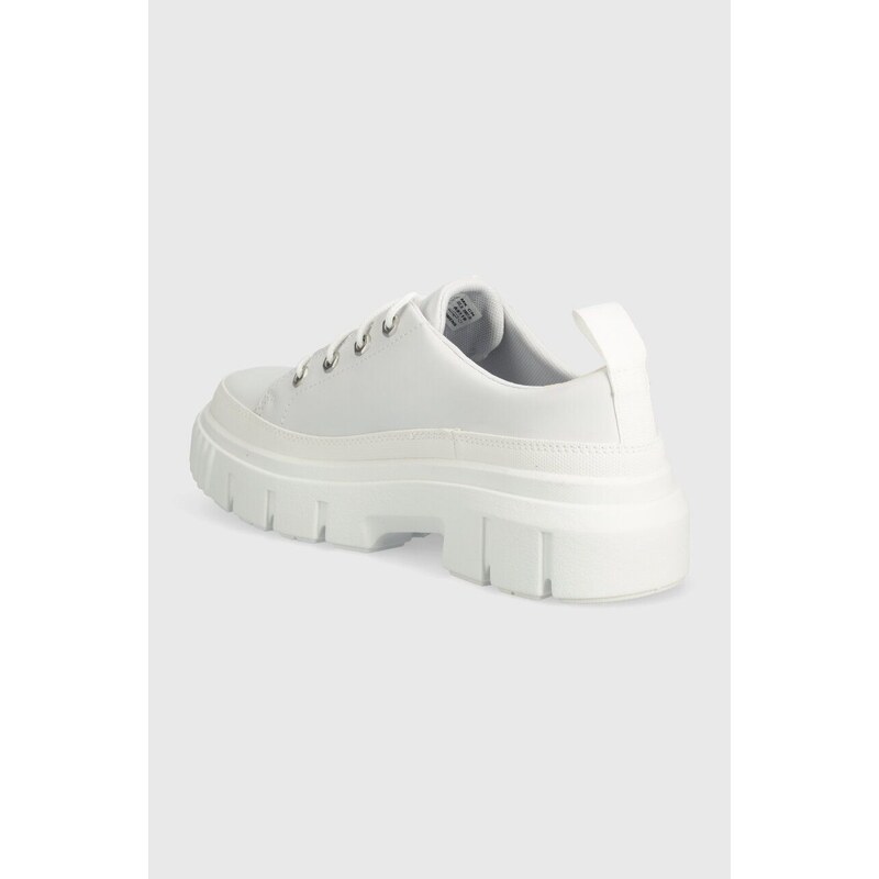 Кожени половинки обувки Timberland Greyfield в бяло с платформа TB0A64CMEM21