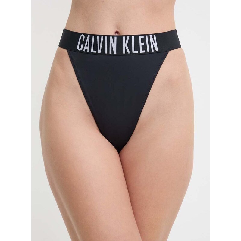 Долнище на бански тип прашки Calvin Klein в черно KW0KW02579