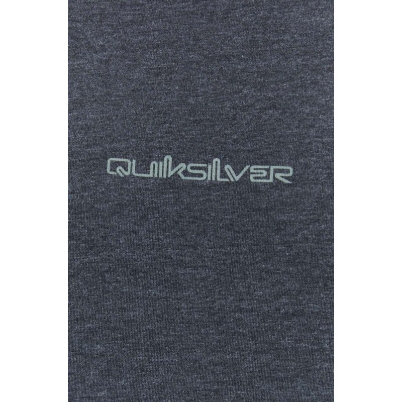 Тениска Quiksilver в сиво с принт