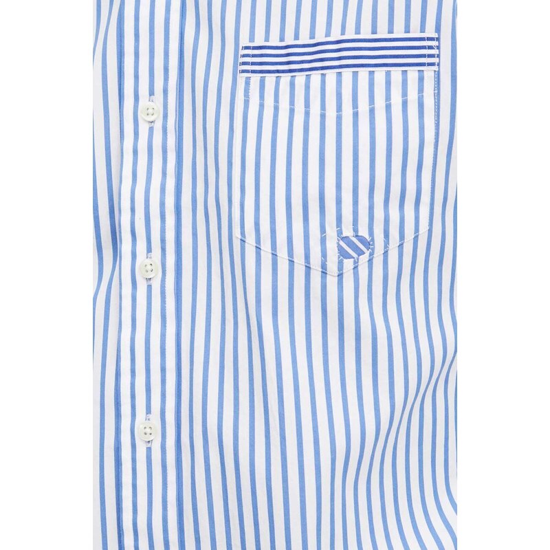 Памучна риза Polo Ralph Lauren мъжка в синьо със стандартна кройка с яка копче 710933748