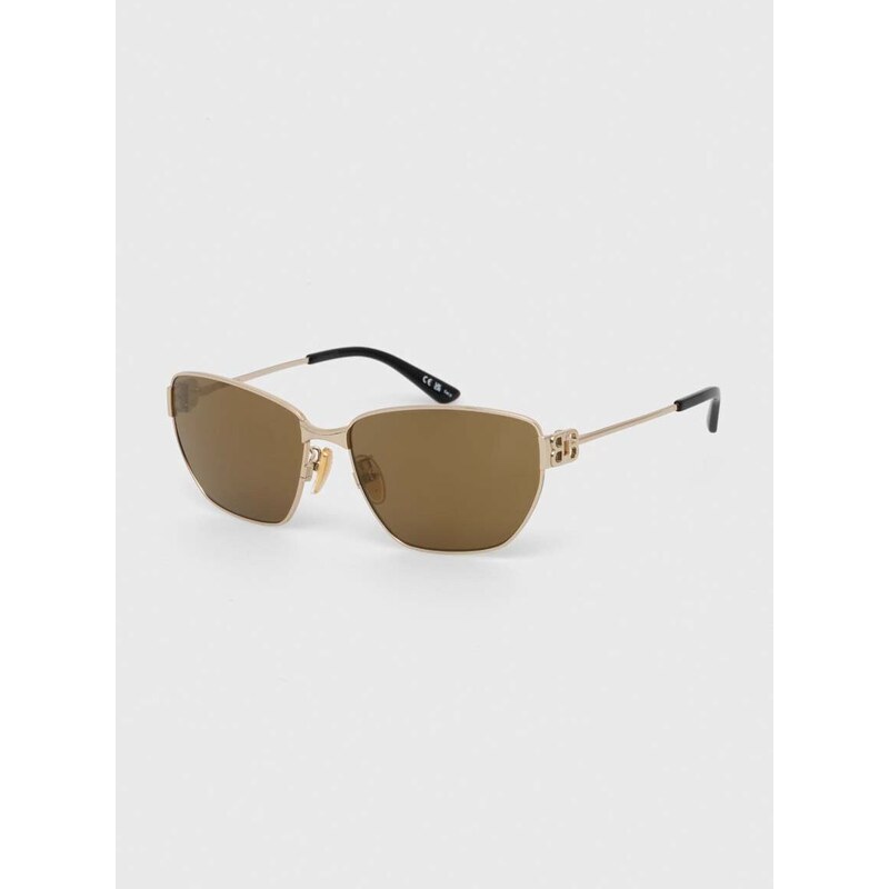 Слънчеви очила Balenciaga в златисто BB0337SK