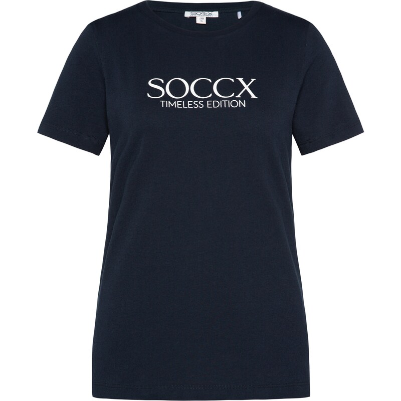 Soccx Тениска нощно синьо / бяло