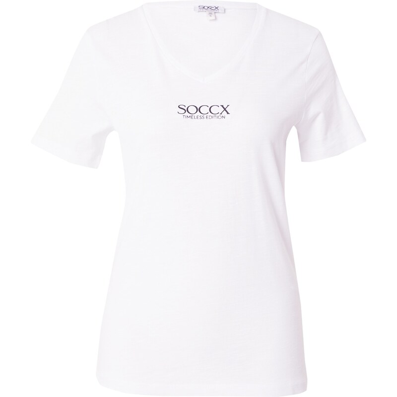 Soccx Тениска черно / бяло