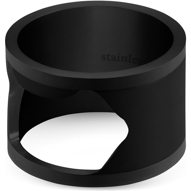 Lucleon Черен стоманен пръстен-отварачка