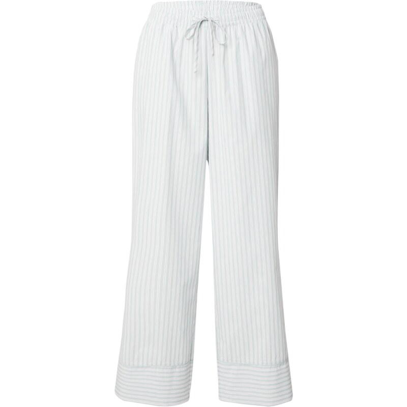 Hunkemöller Панталон пижама тъмносиво / светлозелено / мръсно бяло