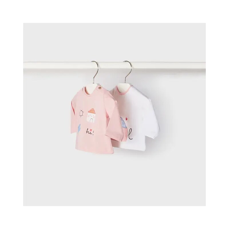 Комплект 2бр. блузи с дълъг ръкав за бебе момиче Mayoral