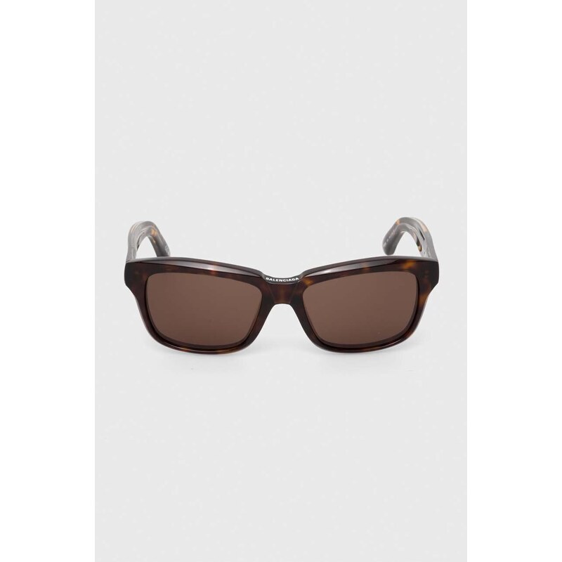 Слънчеви очила Balenciaga в кафяво BB0346S