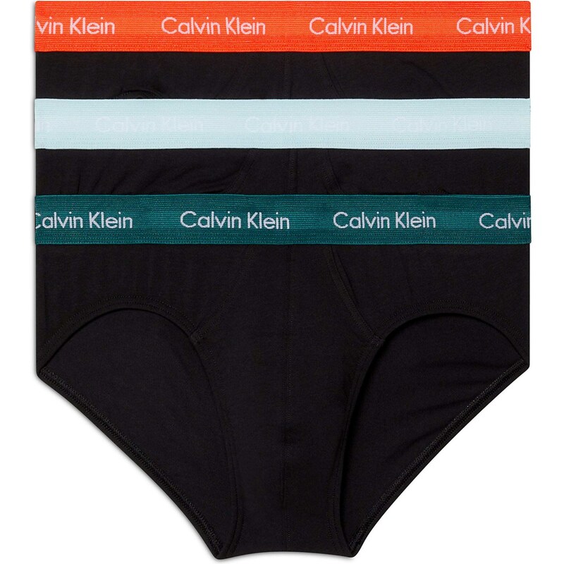 Calvin Klein Underwear Слип нефритено зелено / огнено червено / мръсно бяло