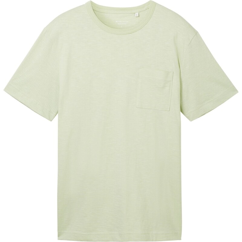 TOM TAILOR Тениска слонова кост / пастелно зелено
