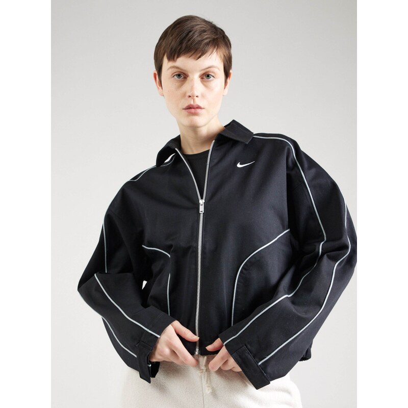 Nike Sportswear Преходно яке черно / бяло - GLAMI.bg