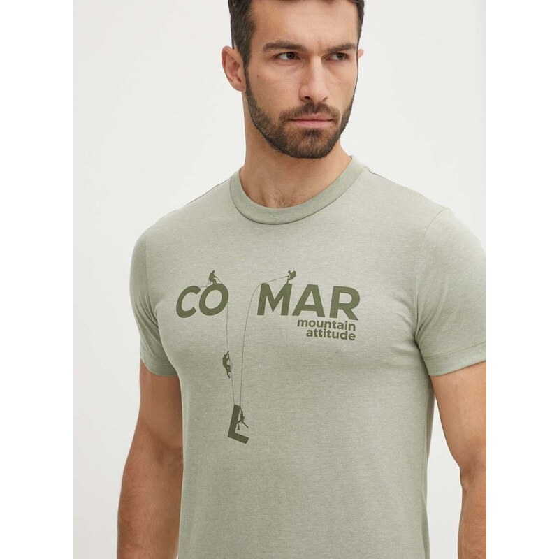 Тениска Colmar в зелено с принт