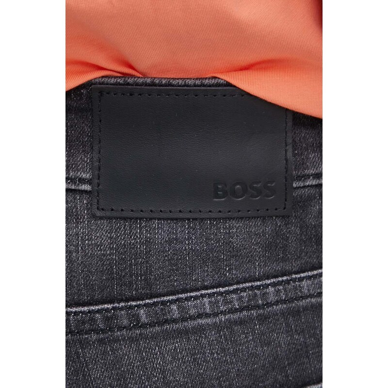 Дънков къс панталон Boss Orange в сиво 50513498