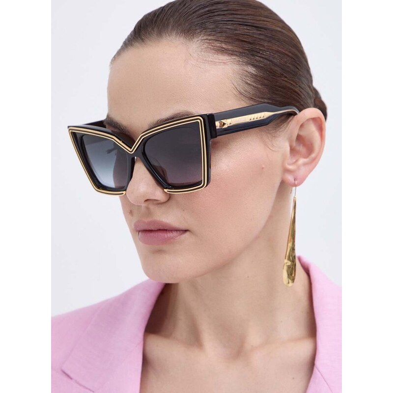 Слънчеви очила Valentino в черно