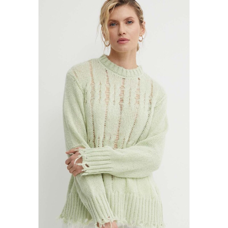 Пуловер с вълна Résumé AnnoraRS Knit Pullover дамски в зелено 20321113