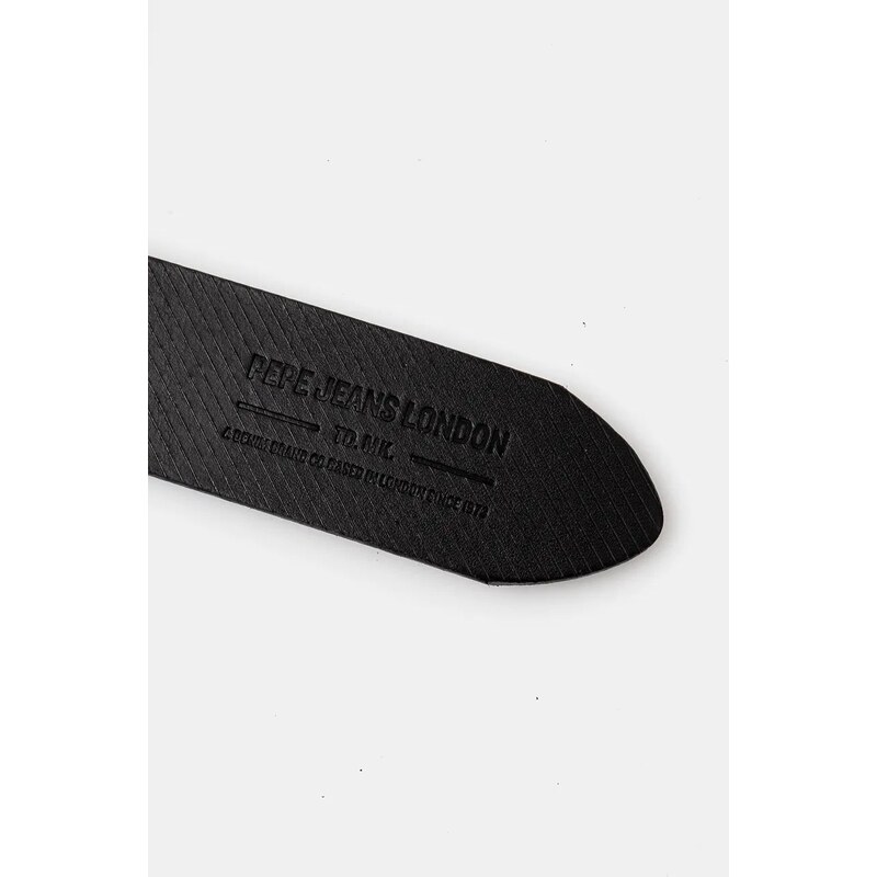 Кожен колан Pepe Jeans WADE BELT мъжки в черно PM021025