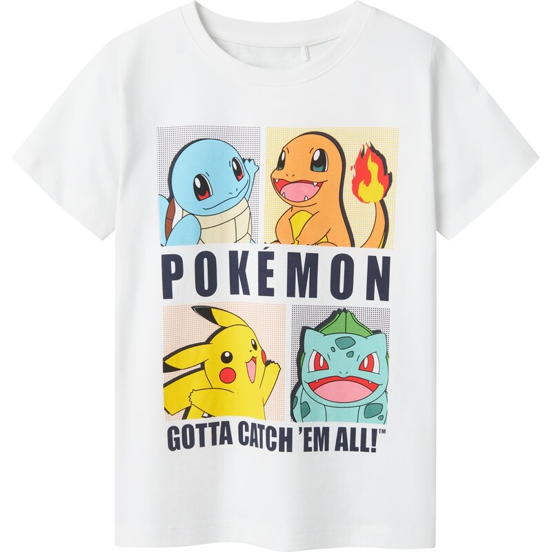 NAME IT Тениска 'Dazz Pokemon' пъстро / бяло