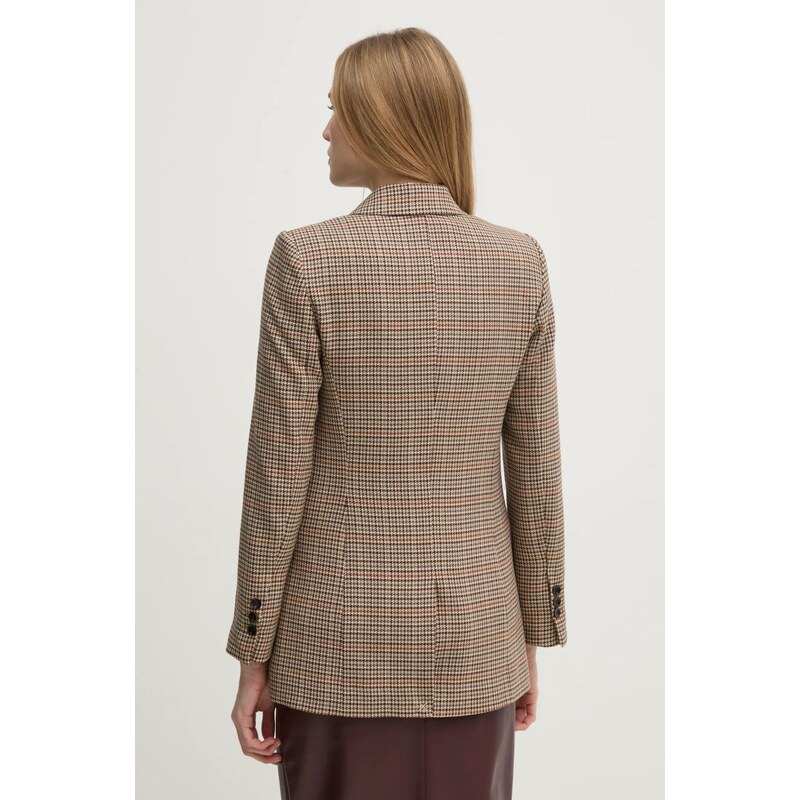 Сако Pedro del Hierro в бежово с двуредно закопчаване с десен 6758304