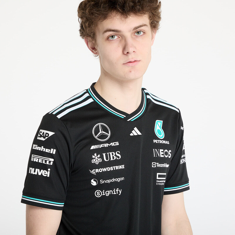 adidas Originals Джърси adidas x Mercedes Amg Petronas Formula One Team Driver Authentic Jersey Black/ Black/ White L