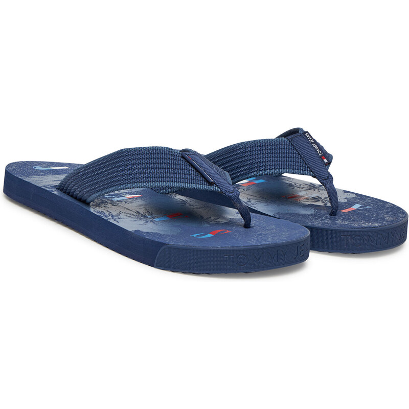 Джапанки Tommy Jeans Tjm Elevated Beach Sandal EM0EM01561 Син