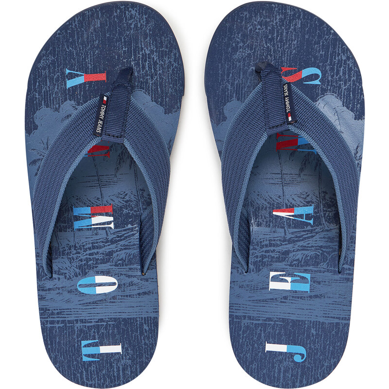 Джапанки Tommy Jeans Tjm Elevated Beach Sandal EM0EM01561 Син