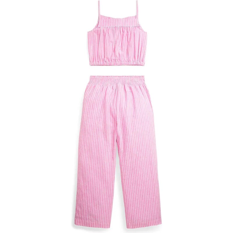 Детски ленен комплект Polo Ralph Lauren в лилаво 313964580001