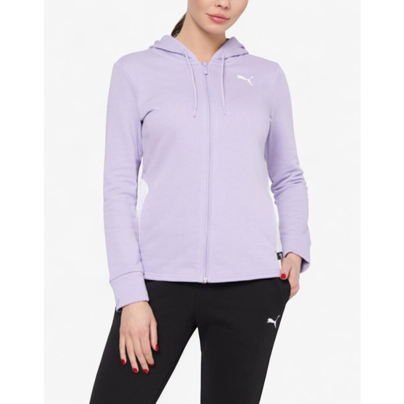 PUMA Classics Hooded Tracksuit Purple/Black