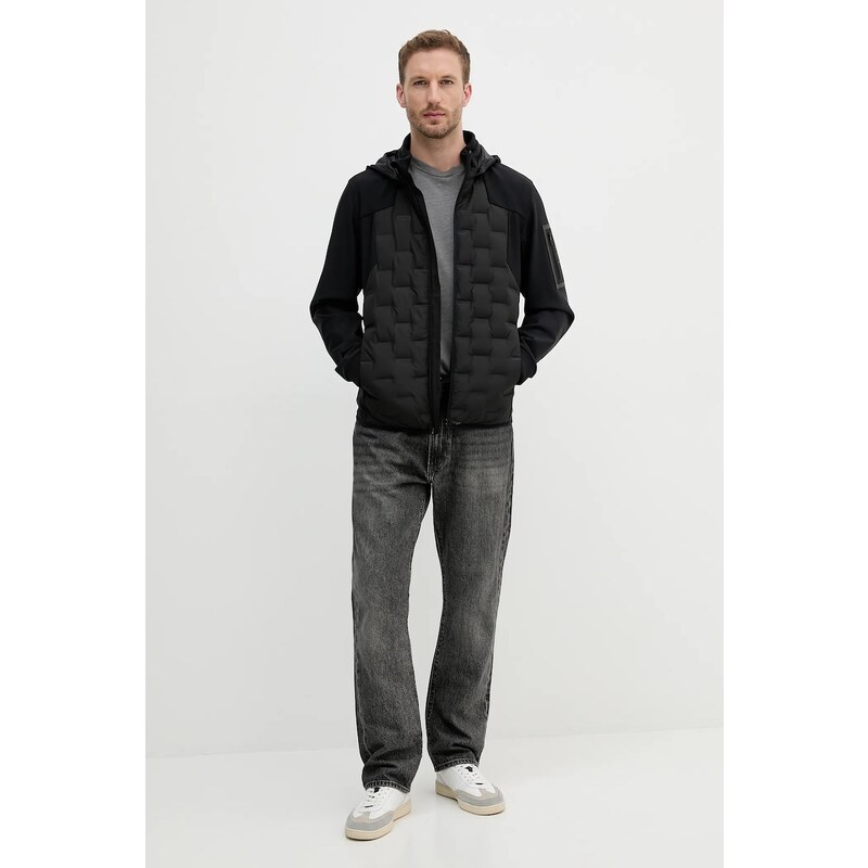 Пухено яке BOSS Green J_T-Down Hybrid HD в черно преходен модел 50541045