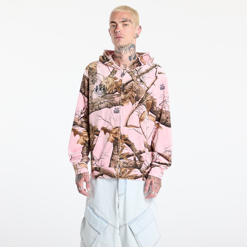 Суитшърт PLEASURES Realtree Velour Hoodie Pink Edge XXL