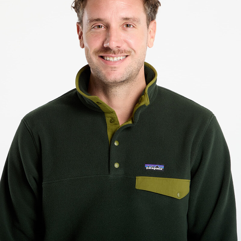 Суитшърт Patagonia M's LW Synch Snap-T P/O Old Growth Green M