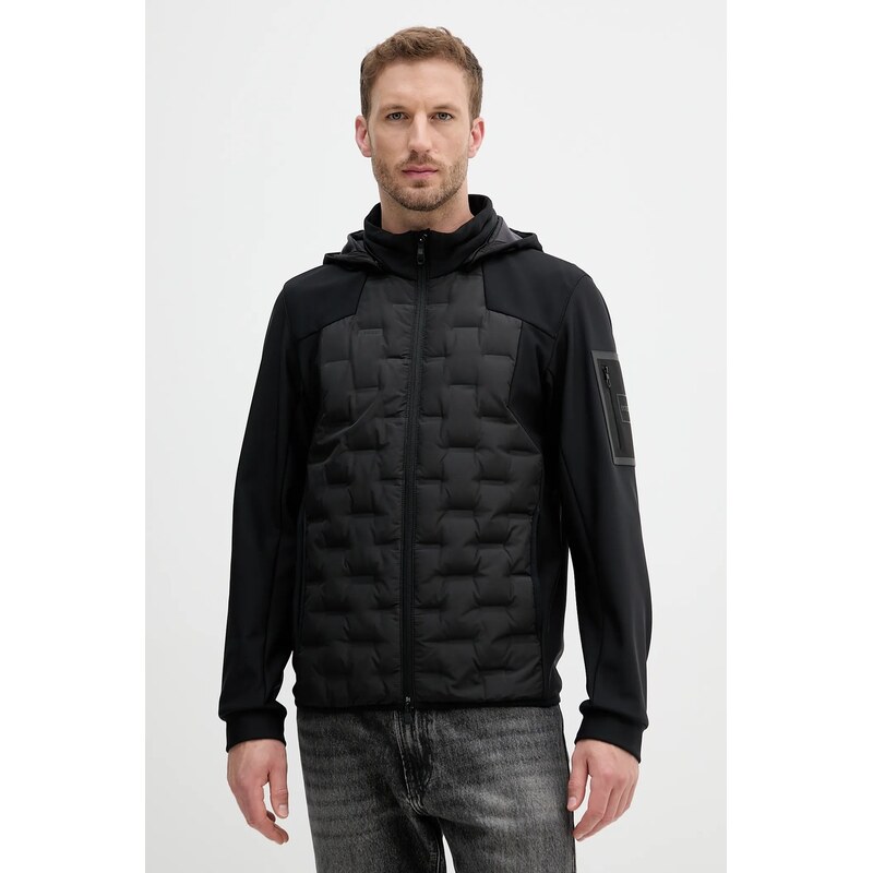 Пухено яке BOSS Green J_T-Down Hybrid HD в черно преходен модел 50541045
