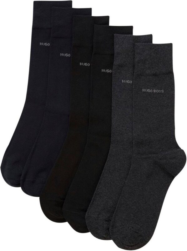 BOSS Къси чорапи морскосиньо / антрацитно черно / черно