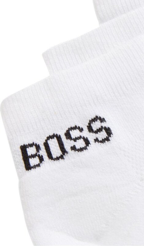 BOSS Къси чорапи черно / бяло