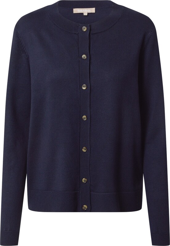 Soft Rebels Плетена жилетка 'Marla' нощно синьо