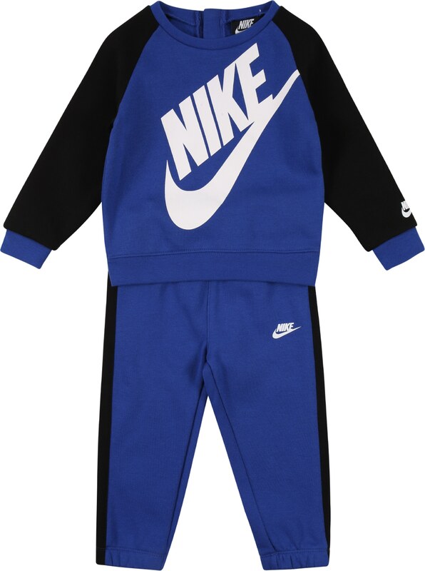 Nike Sportswear Облекло за бягане 'Futura Crew' синьо / черно / бяло