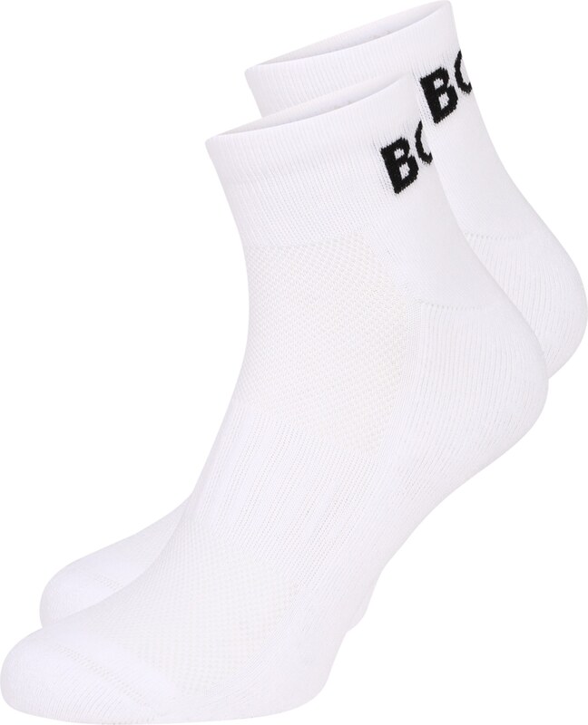 BOSS Къси чорапи черно / бяло