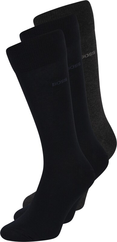 BOSS Къси чорапи морскосиньо / антрацитно черно / черно