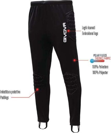 Мъжки Вратарски Панталони GIVOVA Panta Portiere Meazza 0010