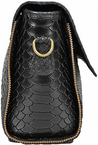 DELIS Дамска чанта Nita GT696, естествена кожа, черна