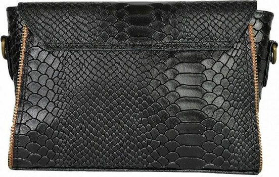 DELIS Дамска чанта Nita GT696, естествена кожа, черна