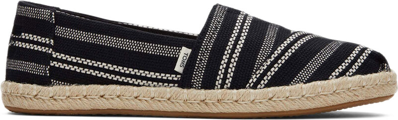 Toms Alpargata Rope Black Global Stripe Wmns Жени - Спортни обувки Toms - Черен - 10017852-4