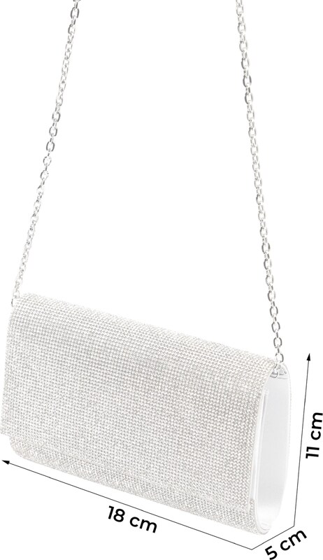 mascara Чанта с презрамки 'DIAMOND FOLD' сребърно