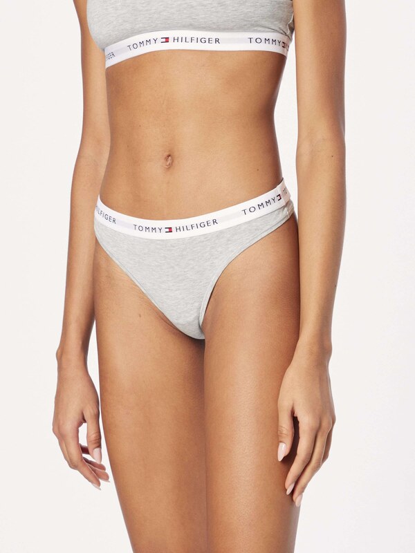 Tommy Hilfiger Underwear Стринг нейви синьо / сив меланж / тъмночервено / бяло