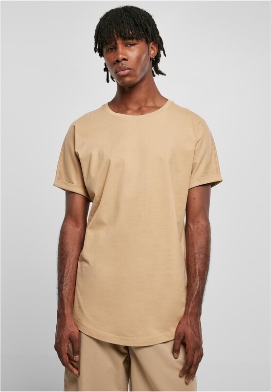 Urban Classics Long T-shirt Turnup Unionbeige